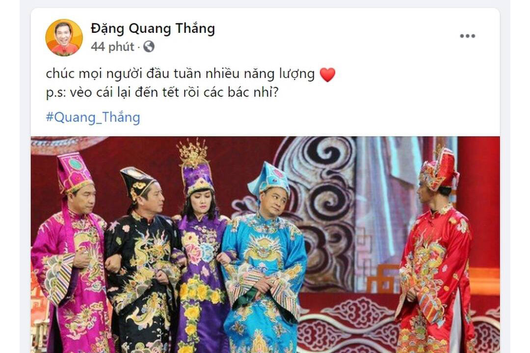 Trên trang thông tin cá nhân nhiều nghệ sĩ "bật mí" sự quay trở lại của Táo Quân 2021