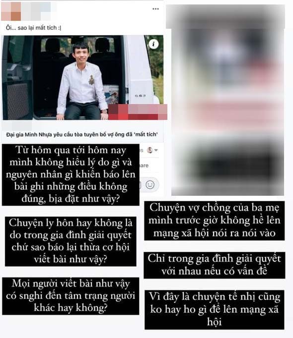Minh Anh, con gái đầu của Minh Nhựa chính thức lên tiếng khi chuyện gia đình bị bàn luận quá nhiều