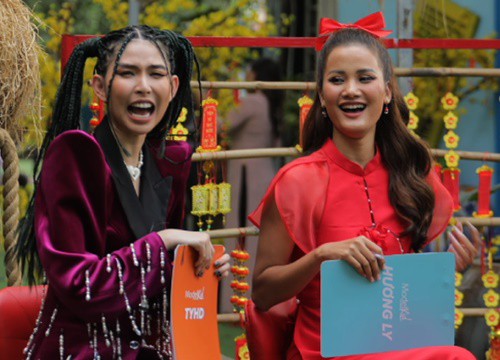 Hương Ly lấy 2 cú máy của Thùy Dương trong thử thách trước đó