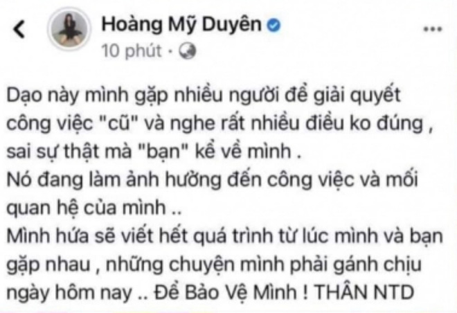 Chia sẻ của Du Uyên
