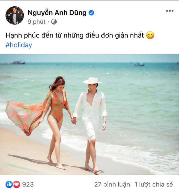 Hình ảnh và chia sẻ ngọt ngào của Anh Dũng