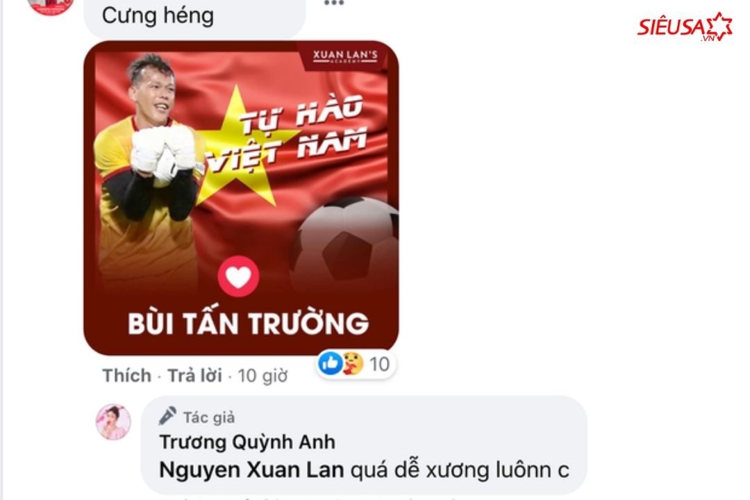 Xuân Lan và Trương Quỳnh Anh còn nhận được câu trả lời dí dỏm của chính chủ