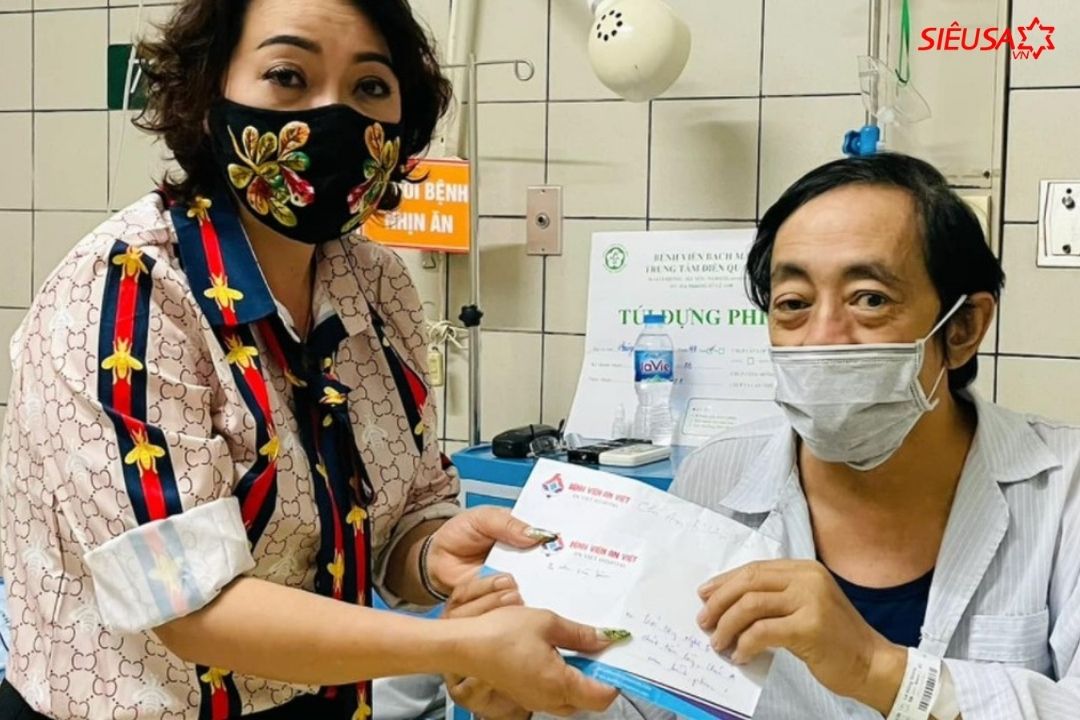 Nghệ sĩ Trà My luôn đồng hành với nghệ sĩ Giang Còi từ những ngày mới điều trị