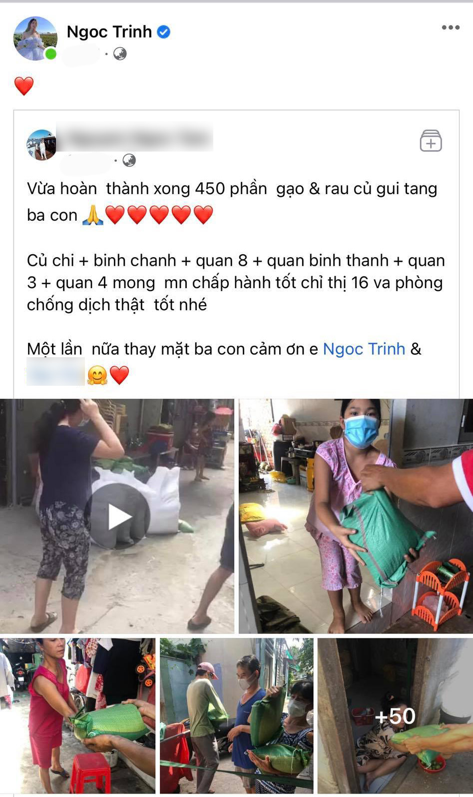 Hành động làm từ thiện không muốn ồn ào, gây chú ý của Ngọc Trinh