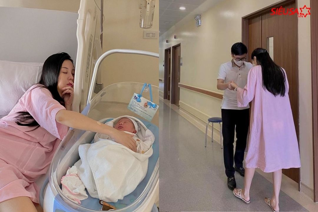 Vũ Ngọc Châm hạ sinh con trai đầu lòng với đaị gia Hà Thành