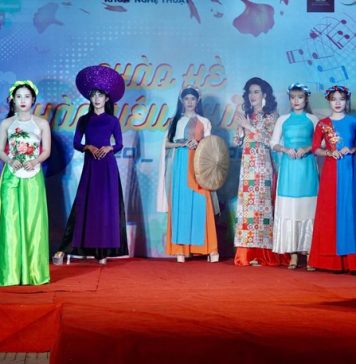 Bộ sưu tập thời trang áo dài ba miền của Khoa nghệ thuật Trường Cao đẳng Văn hóa Nghệ thuật và Du lịch Sài Gòn TP HCM