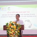 Ông Đặng Văn Khoa, Ủy viên Trung ương Mặt trận Tổ quốc Việt Nam, Chủ tịch Hội Bảo vệ Thiên nhiên và Môi trường TP.HCM phát biểu tại lệ ra mắt Chi hội.
