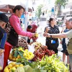 Nhiều du khách mua trái cây cho gia đình và để biếu tặng – Ảnh: VGP/Huy Phạm