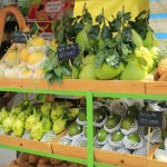 Nhiều loại trái cây mới được giới thiệu ở tuần lễ trái cây ‘Trên bến dưới thuyền’ năm nay – Ảnh: VGP/Huy Phạm